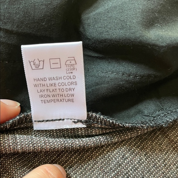 Michael Stars Black and Gray Plaid Cropped Pants - Picture 7 of 7